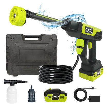 SEESE Cordless Pressure Washer — 800 PSI | 4000mAh | 6-in-1 Nozzle | Portable Car, Home & Garden Cleaner