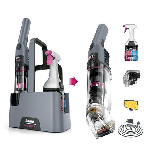 Shark StainForce HX104 Cordless Portable Stain Cleaner — 30x Stain-Fighting Power | Lightweight Handheld | Car, Home & Outdoor