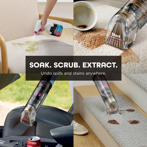 Shark StainForce HX104 Cordless Portable Stain Cleaner — 30x Stain-Fighting Power | Lightweight Handheld | Car, Home & Outdoor