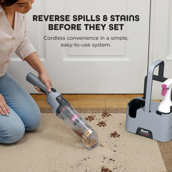 Shark StainForce HX104 Cordless Portable Stain Cleaner — 30x Stain-Fighting Power | Lightweight Handheld | Car, Home & Outdoor