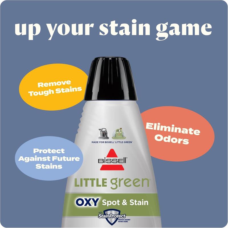 BISSELL Little Green Mini Portable Deep Cleaner — Handheld Carpet, Upholstery & Car Seat Spot Cleaner with OXY Formula